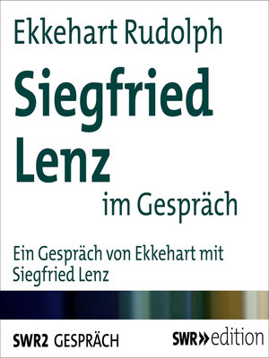 cover image of Siegfried Lenz im Gespräch